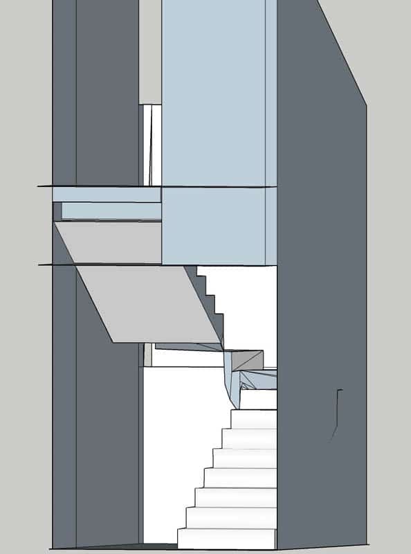Escalier Villa sketchup