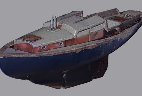 numérisation 3D d'un bateau