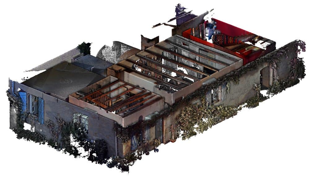 Nuage de point pour modélisation pour rénovation